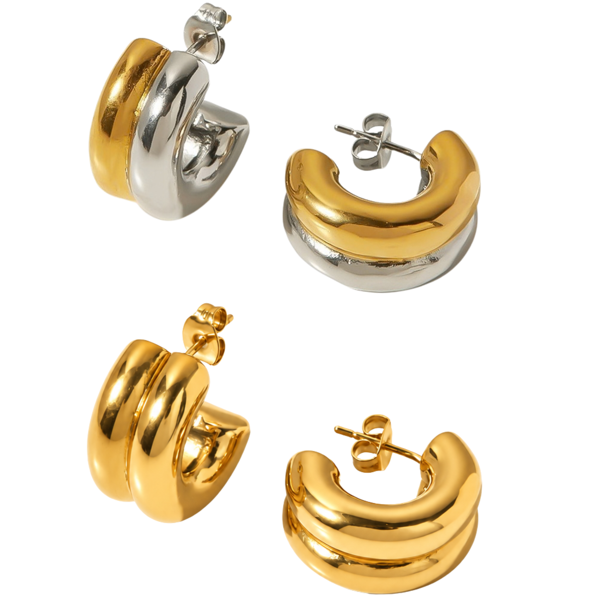 Double Chunky Hoops Bundle