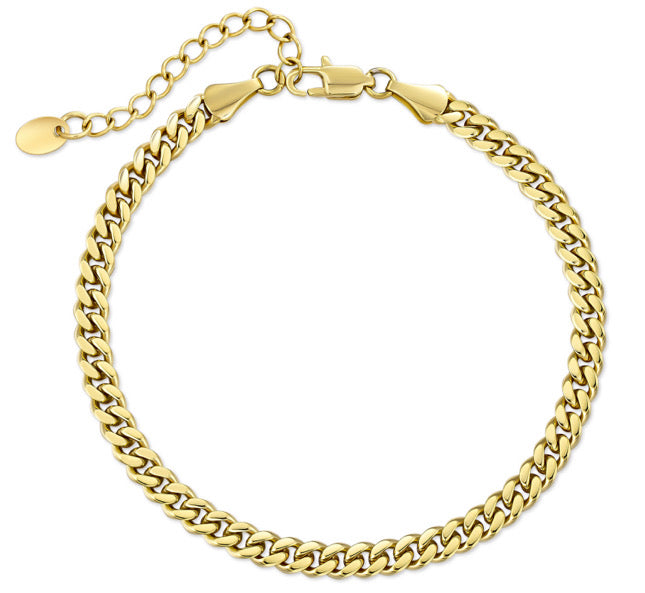 Lux Cuban Anklet