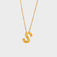 Bubble Initial Necklace