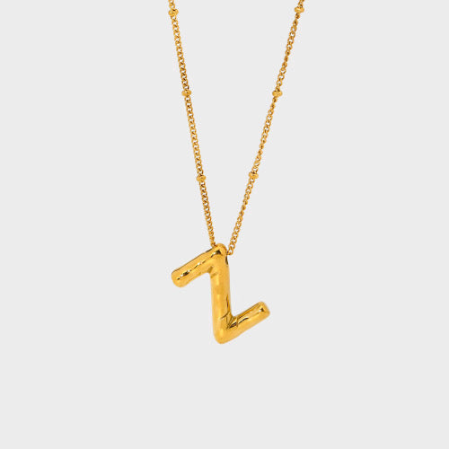 Bubble Initial Necklace