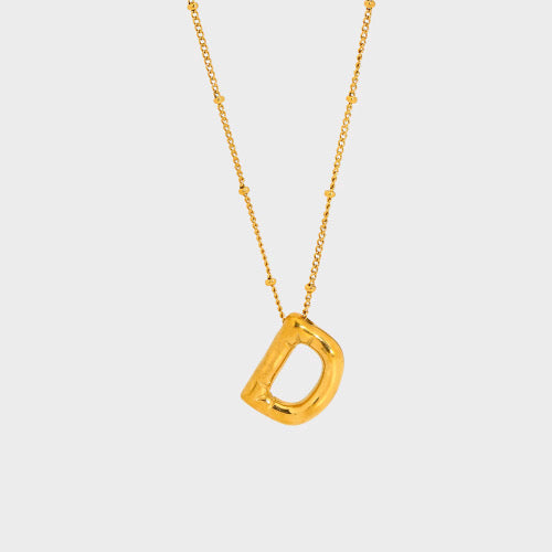 Bubble Initial Necklace