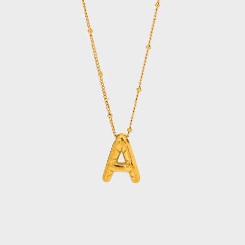 Bubble Initial Necklace