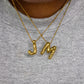 Bubble Initial Necklace