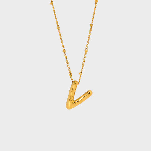 Bubble Initial Necklace