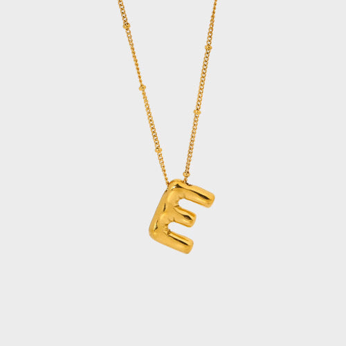 Bubble Initial Necklace