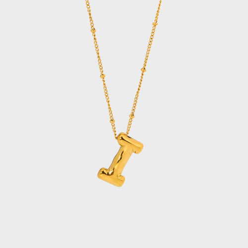 Bubble Initial Necklace