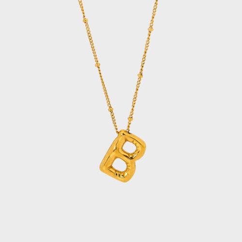 Bubble Initial Necklace