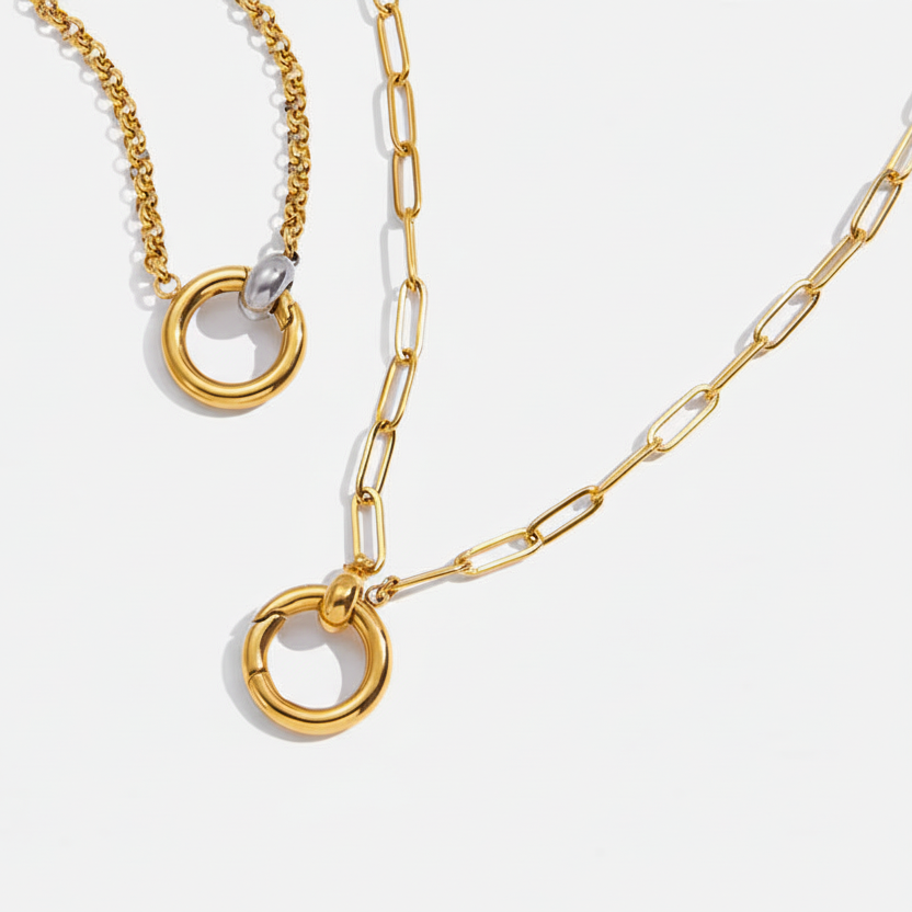 Orbit Necklace - Mixd Metal